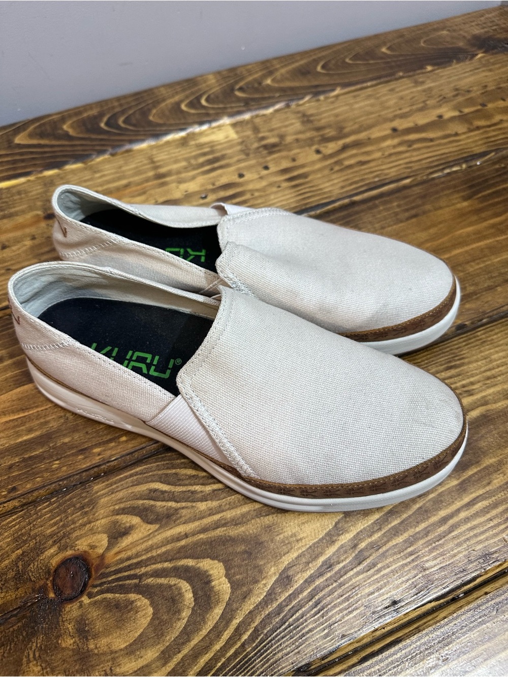 Women's KURU ROAM Atla Supportive Comfort Slip On Sneaker Loafer Canvas Size 9 - Picture 2 of 10